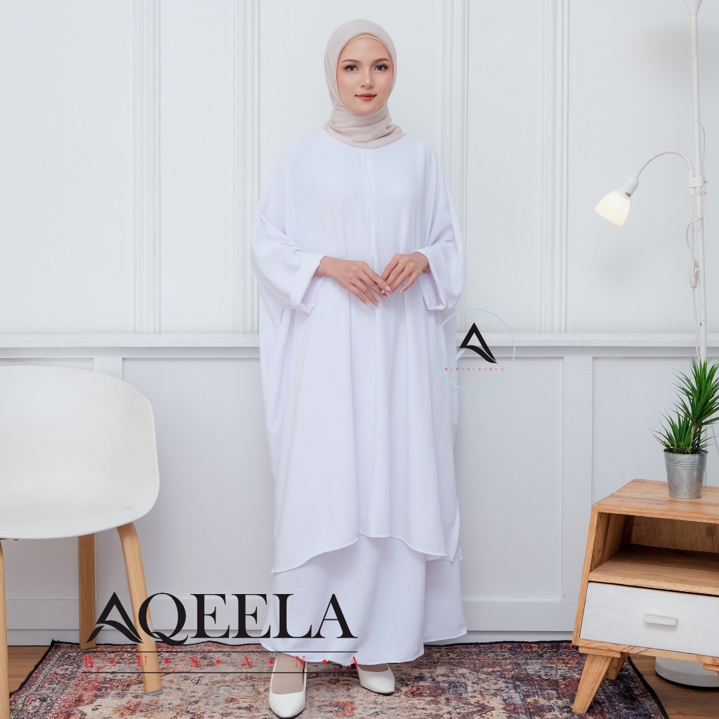 HOT DEALS (BISA COD) KAFTAN ONE SET + ROK GAMIS ABAYA TERBARU TUNIK JUMBO WANITA SYARI CRINKLE