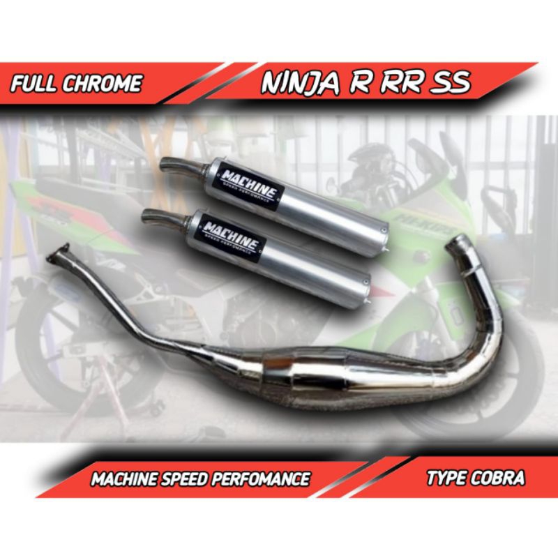 KNALPOT NINJA R SS RR CHROME COBRA ORIGINAL MACHINE BUKAN CMS