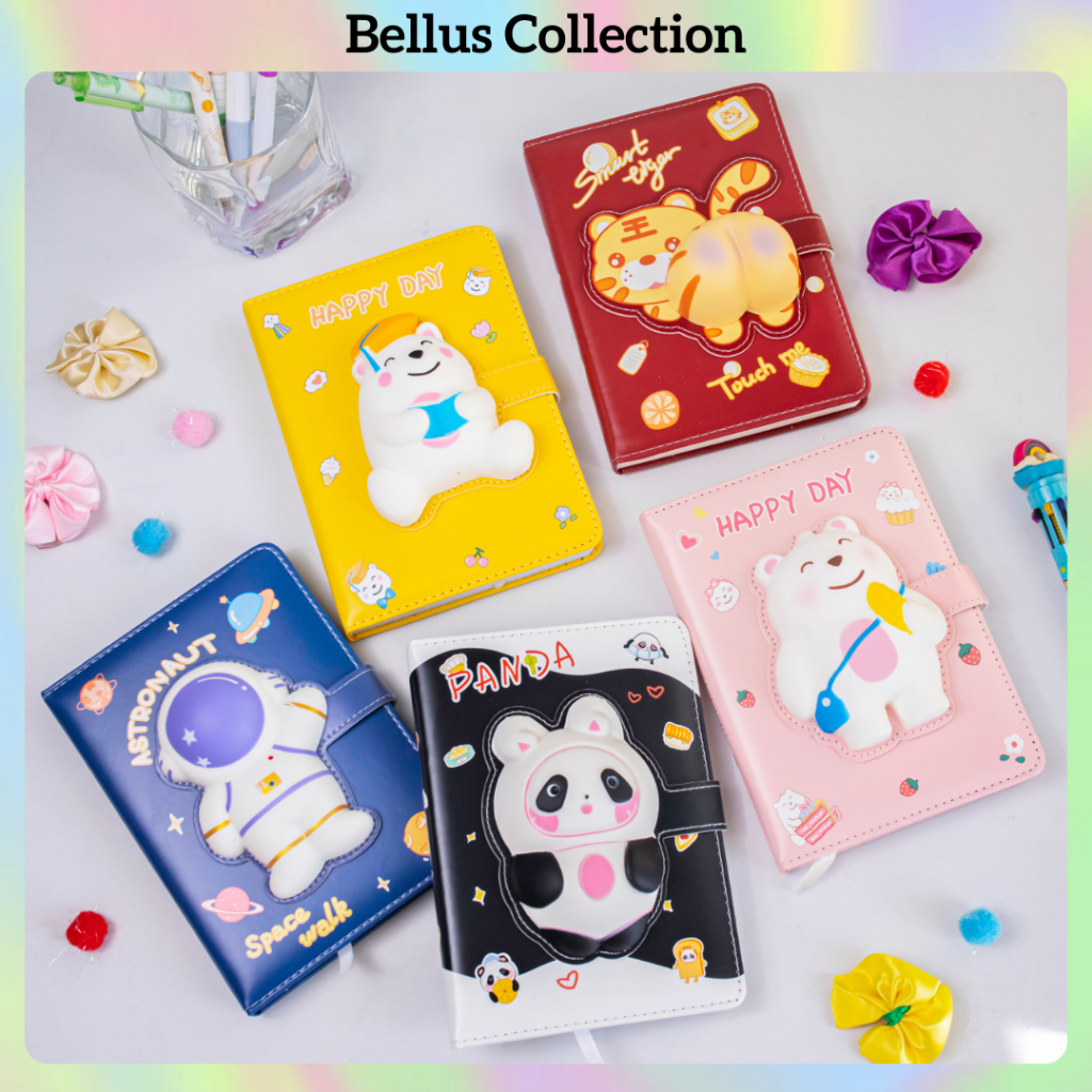 

NOTEBOOK SQUISHY DIARY LUCU / AGENDA JURNAL PLANNER / BUKU TULIS / GIFT KADO ATK MURAH BERKUALITAS