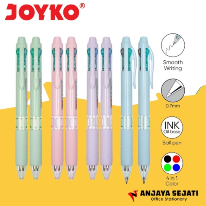 

Bolpen Joyko BP-348 Quaco 4W | Perlusin