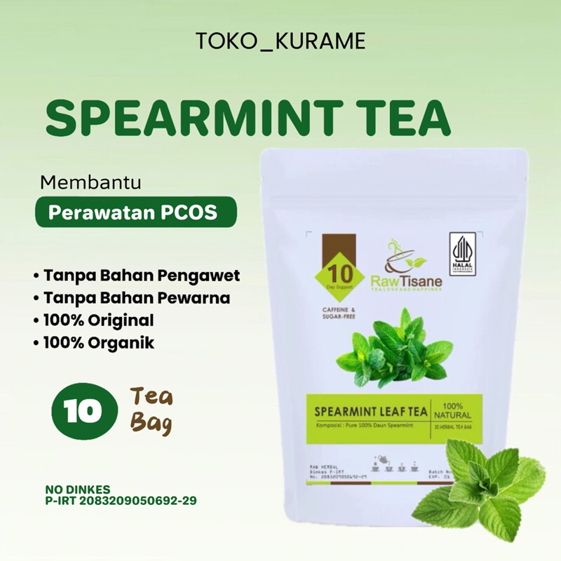 

TEH DAUN SPEARMINT LEAF TEA ISI 10 TEA BAG