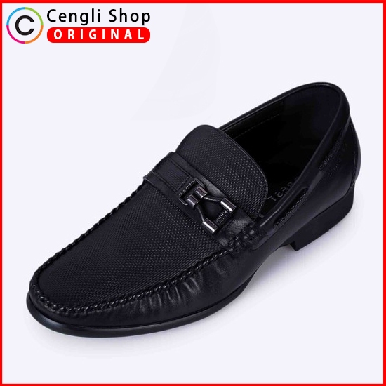 SEPATU FORMAL EVERBEST PRIA ORIGINAL PANTOFEL KULIT ASLI HITAM EM61