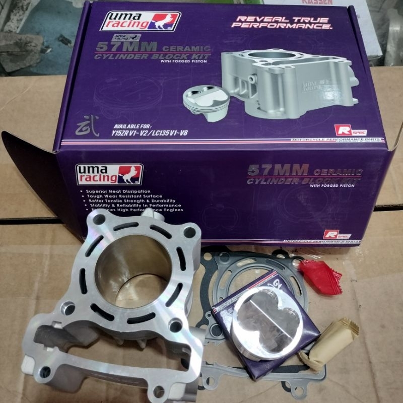 Blok set Ceramic Uma racing 57 mm Yamaha Mx King / Jupiter Mx Lc135 / Vixion