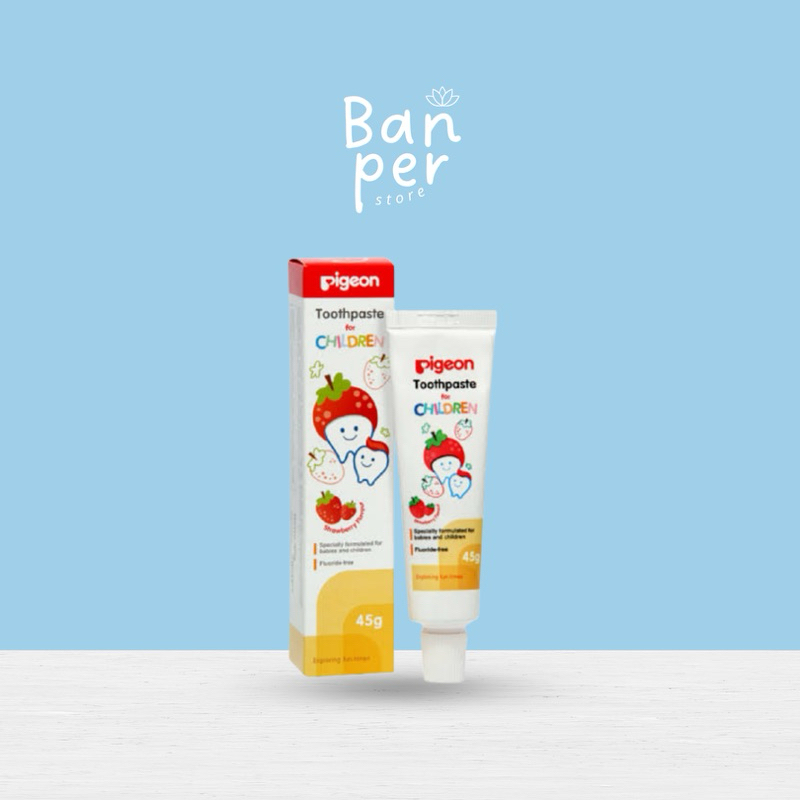 pasta gigi pigeon / Pigeon Toothpaste Pasta Gigi Strawberry 45gr ecer / pasta gigi pigeon anak