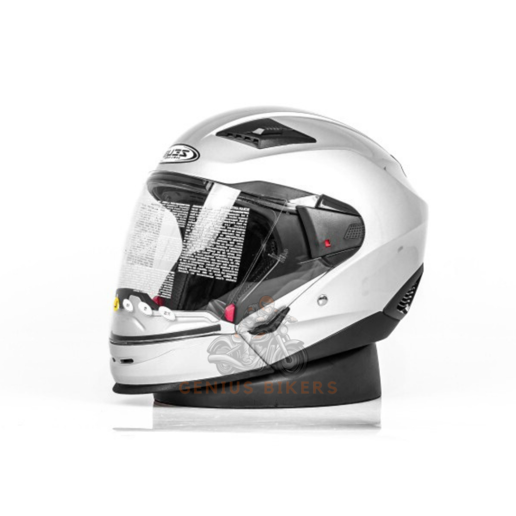 ZEUS 611C SILVER MODULAR 2 IN 1 - HELM FULLFACE MODULAR ZEUS 611C SILVER