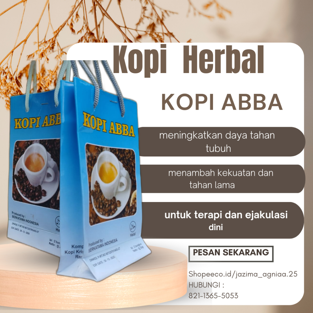 

Kopi Herbal Abba Kopi Bubuk Hitam Stamina Murah Kopi Asli Premium Original Kopi Murah Promo Murah