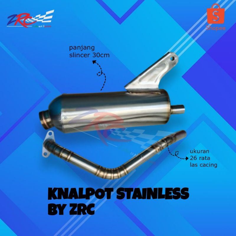 Knalpot stainless Beat/Scoopy/genio by ZRC