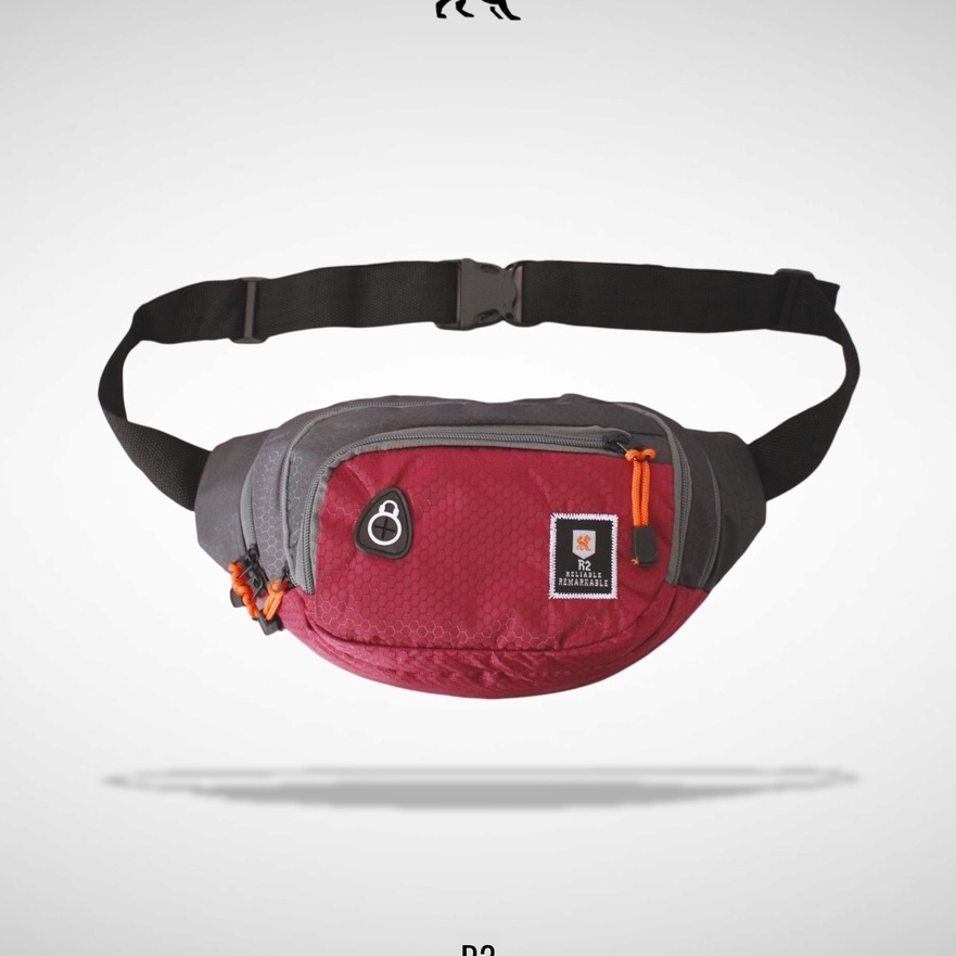 KF7 TAS SELEMPANG PRIA 2 RESLETING TAS OLAHRAGA TAS PINGGANG PRIA TAS WAISTBAG WATEROOF PRIA R2