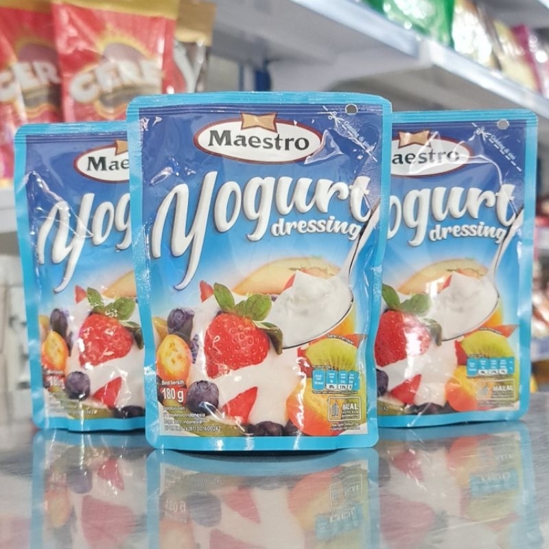 

Maestro Yogurt Dressing180gr/Saus Salad Buah 180gr/Maestro Saus Salad Buah/Yogurt Dressing/Salad Yogurt