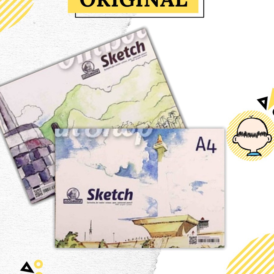 

MENDADAK PROMO Buku Gambar Sketsa A4 Locomotif 25 lembar utk Cat Air Pensil Pen Sketch Book