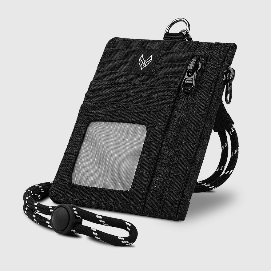 Top VONA Ash Card Holder  Wallet Dompet Kartu ID Pria Wanita Tali Panjang Adjustable