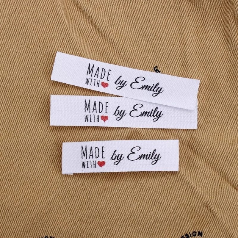 Label Baju / Label Hijab / Label Woven Damask Subtitute 100pcs