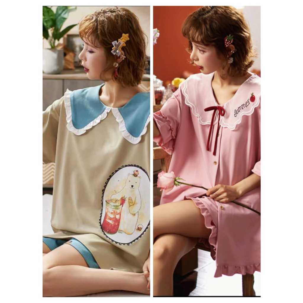 Stelan Hotpen Premium Kerah Korea Stelan Wanita Dewasa