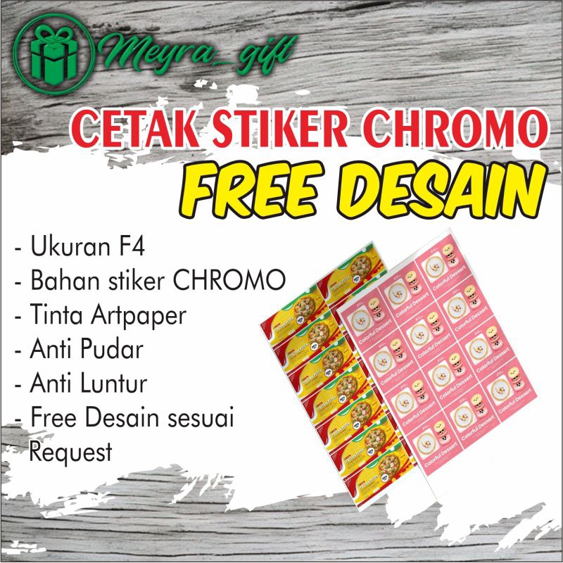 

CETAK STIKER CUSTOM F4 -STIKER CHROMO - CETAK STIKER- FREE DESAIN