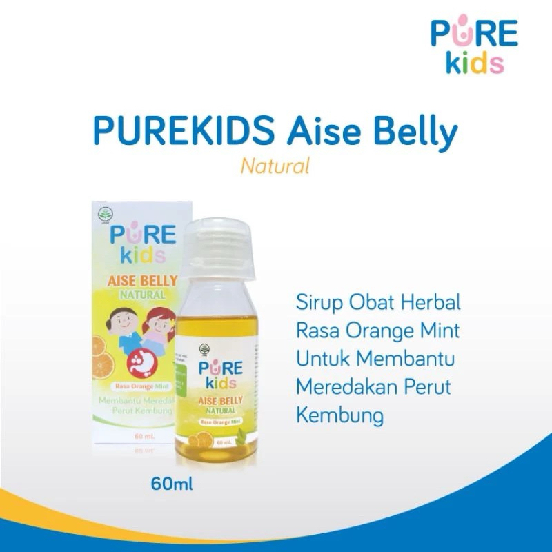 Pure Kids Aise Belly Botol 60ml - Obat Kembung