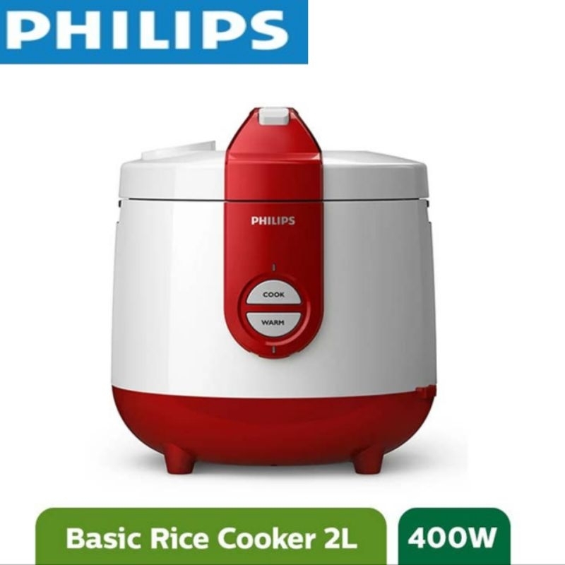 MAGIC COM/RICE COOKER PHILIPS 2L  HD3119/32-400 WATT PENANAK NASI ANALOG-MEJIKOM, GOLDEN CERAMIK , P
