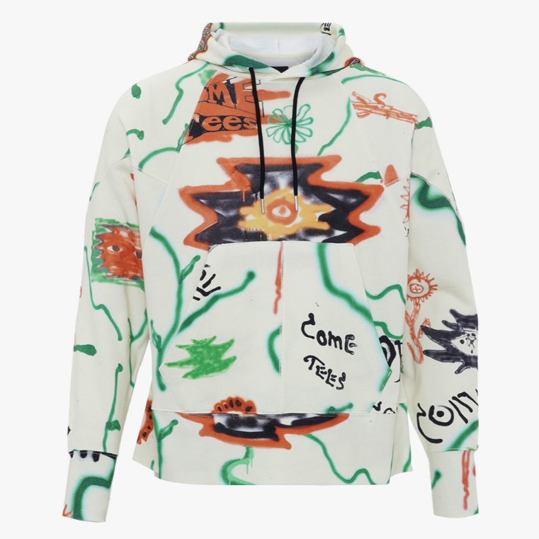 Converse Men's Come Tees Floral Hoodie - Come Tees Floral