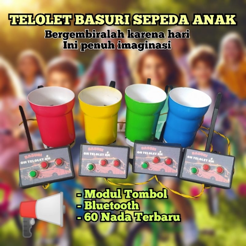 Toa Telolet Basuri Sepeda Anak Ada Tombol