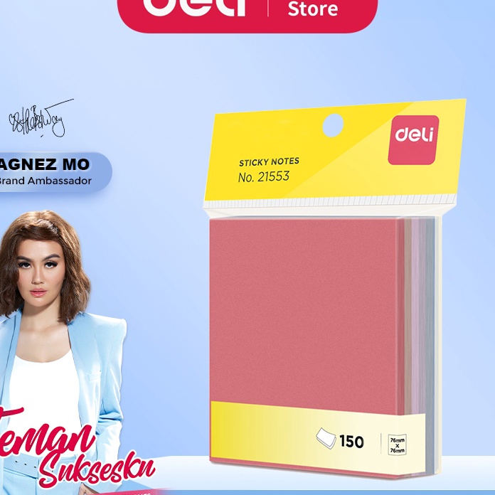 

BERLIPAT GANDA Deli Sticky Note Memo Tempel 3x3 15 lembar Kertas 8g 21553