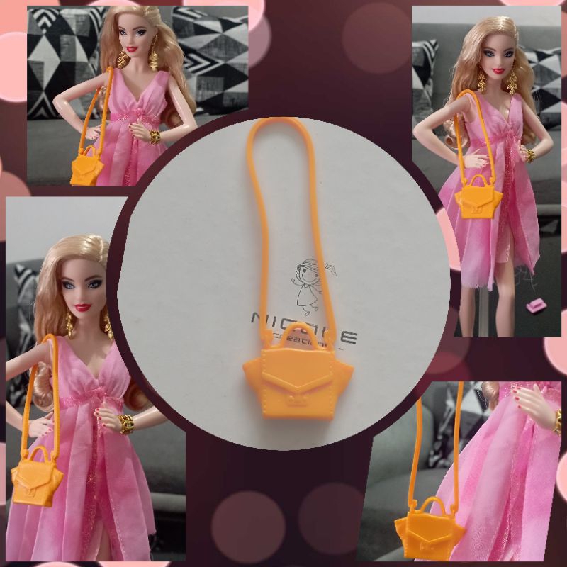 Tas Orange Casual Barbie Doll Original Mattel