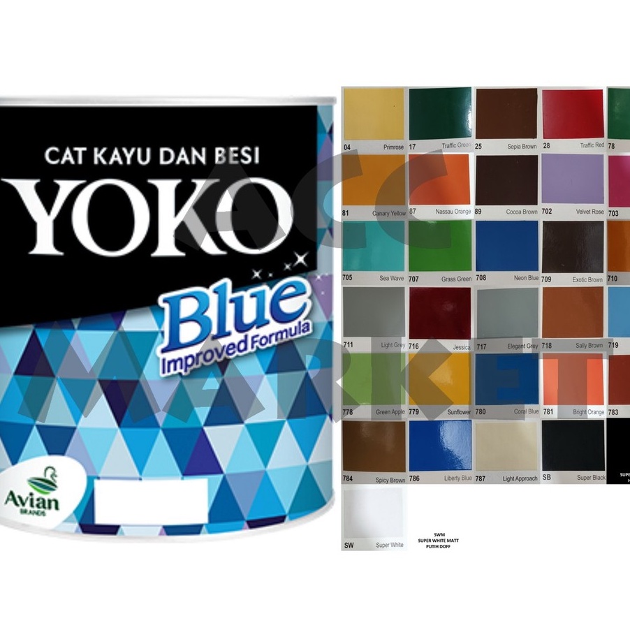 

BELANJA SEKARANG SEBELUM KEHABISAN Cat Minyak Besi Kayu YOKO AVIAN 7 Liter Pagar