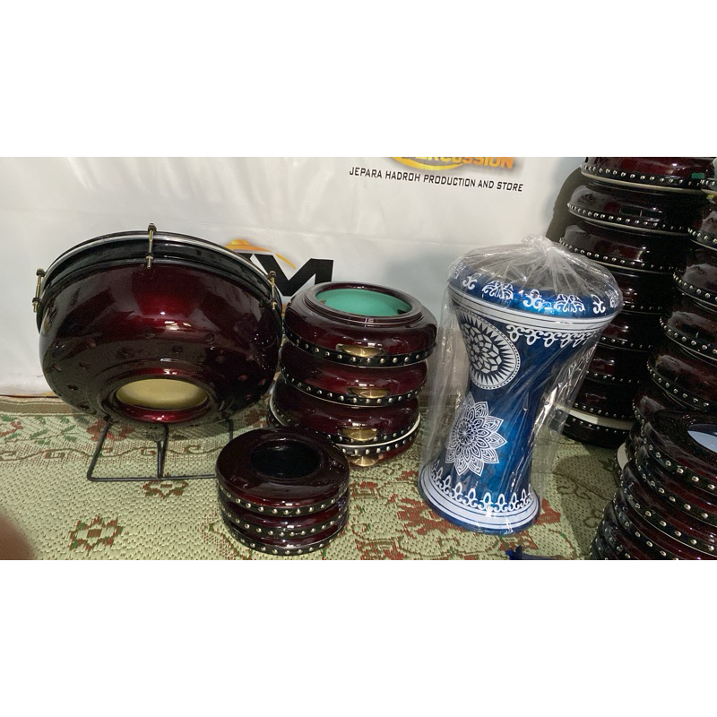 alat hadroh rebana satu set