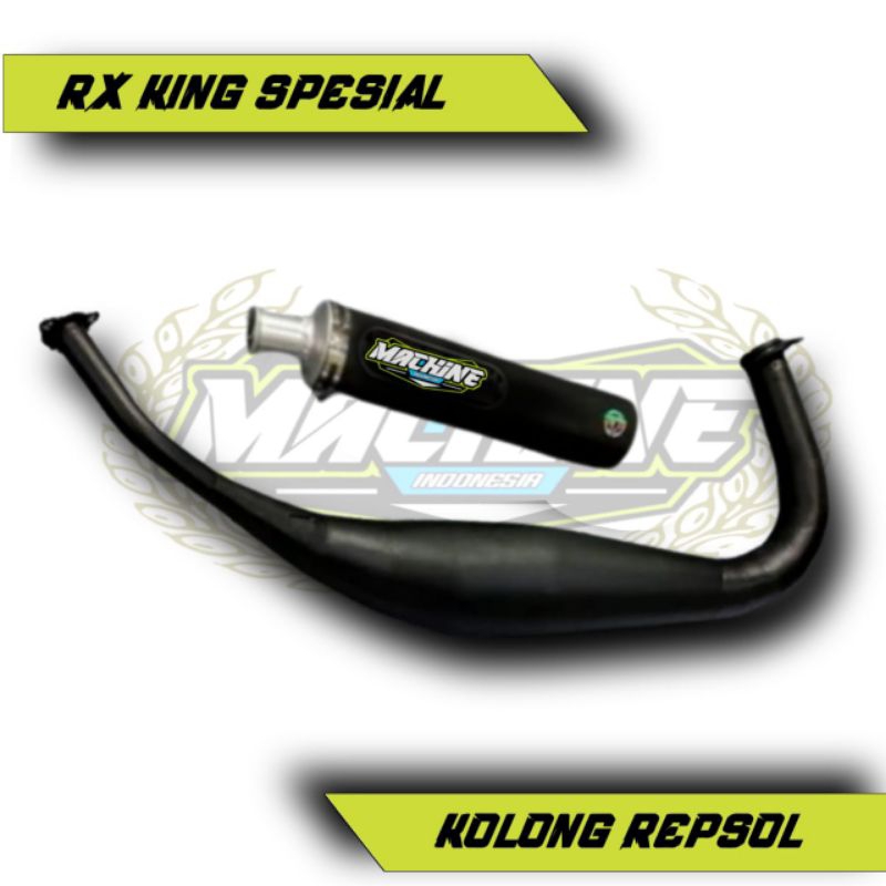 KNALPOT  RX KING SPESIAL KOLONG PDK FULL HITAM DOFF ORIGINAL MACHINE BUKAN CMS ABRT