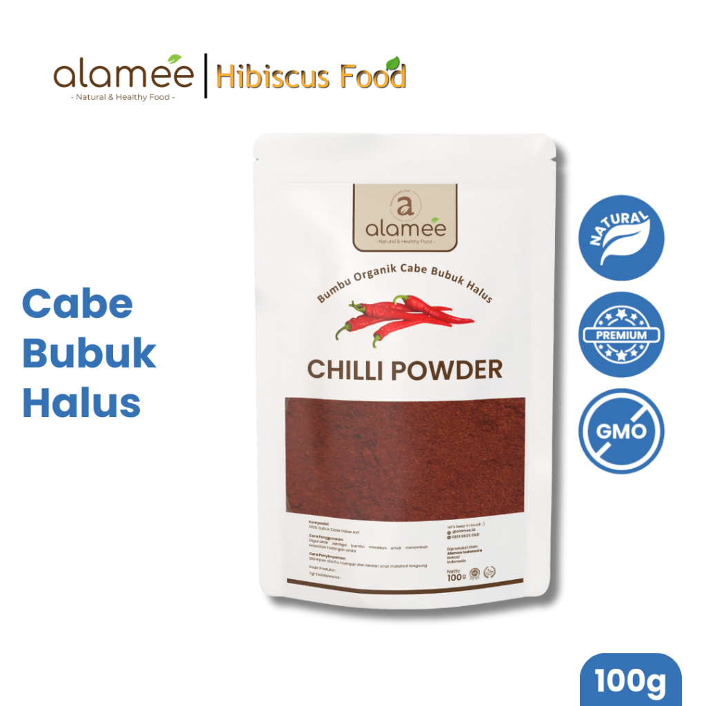 

Bumbu Cabe Cabai Bubuk Kering Halus Pedas Chilli Seasoning Powder Cabai Rempah Murni Asli Dapur 100g