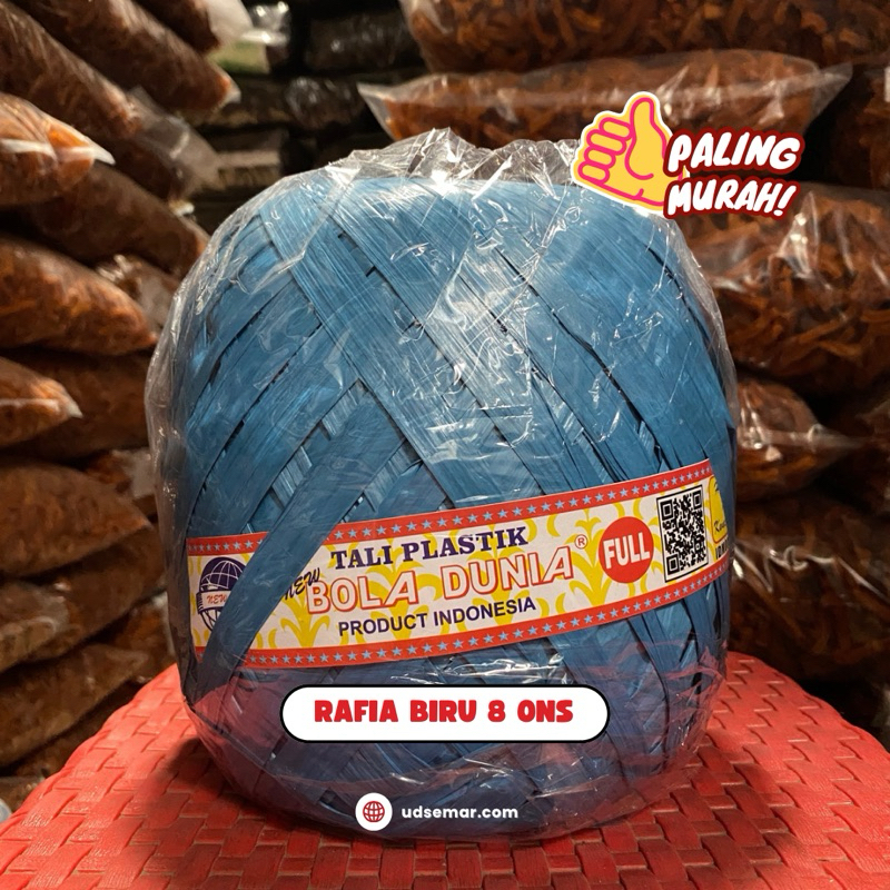 

[800 GRAM] RAFIA BOLA DUNIA BIRU
