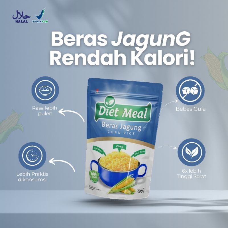 

[INSTAN SEDUH] BERAS JAGUNG DIETMEAL 1KG