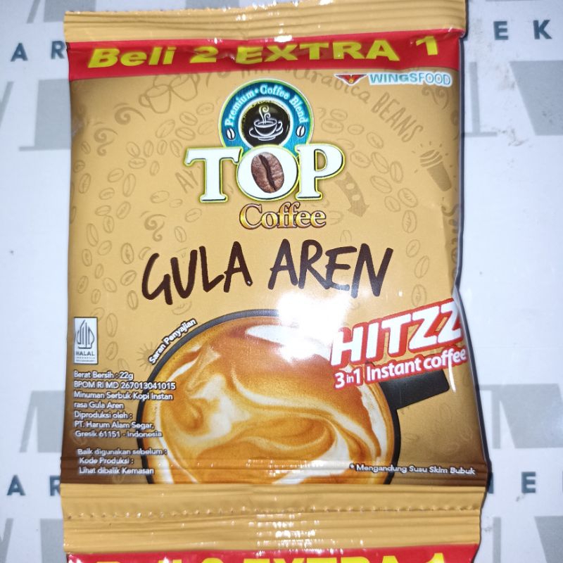 

Top Coffee Gula Aren Kopi Instan 3in1 1 Renceng Isi 15 Sachet @22gr