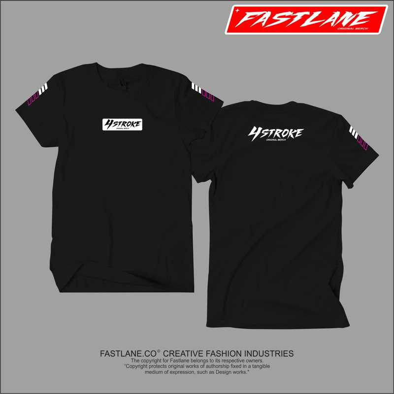 KAOS T-shirt 4 STROKE ORIGINAL MERCH / kaos 4 stroke / kaos 4 tak / foru stroke