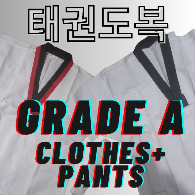 sagaraya baju dobok taekwondo anak murah asli korea satu stel