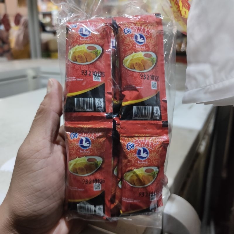 

saus sambal sachet cap swan isi 24 sachet