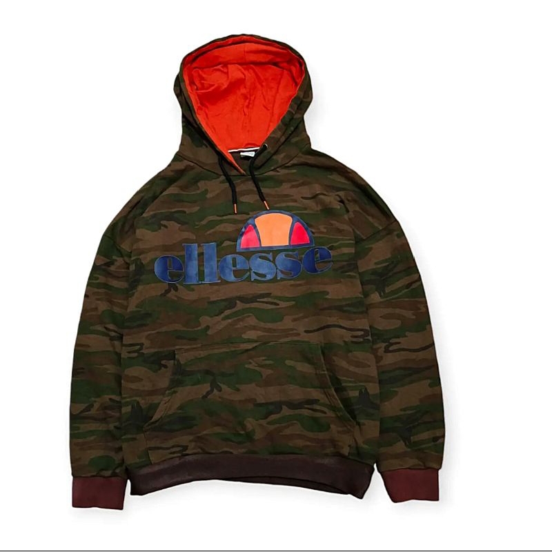 Hoodie ellesse big logo camo rare item