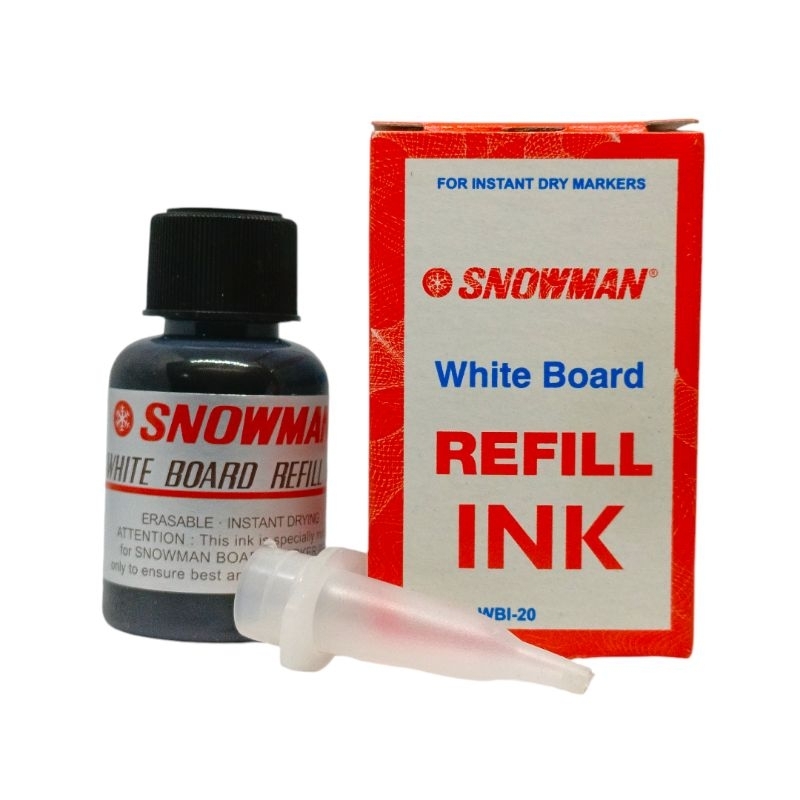

Tinta Hitam SNOWMAN WBI 20 Refill Isi Ulang Spidol Whiteboard Papan Tulis