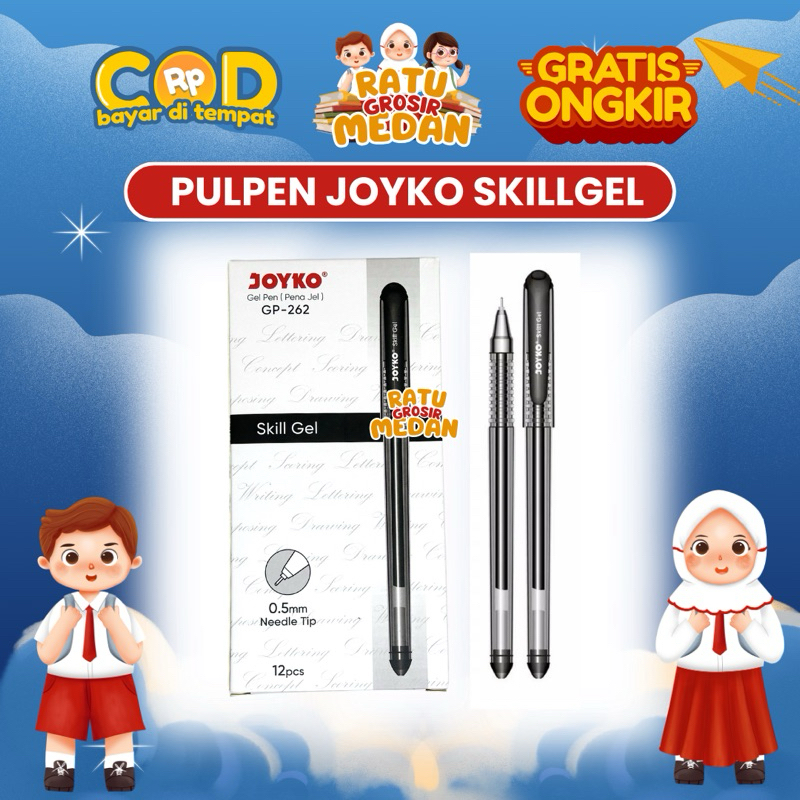 

Pulpen Joyko Skill Gel 12 pcs / kotak