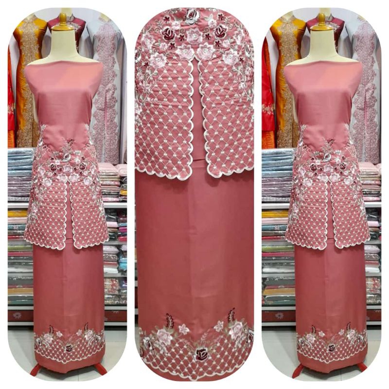 Bahan baju kurung bordir