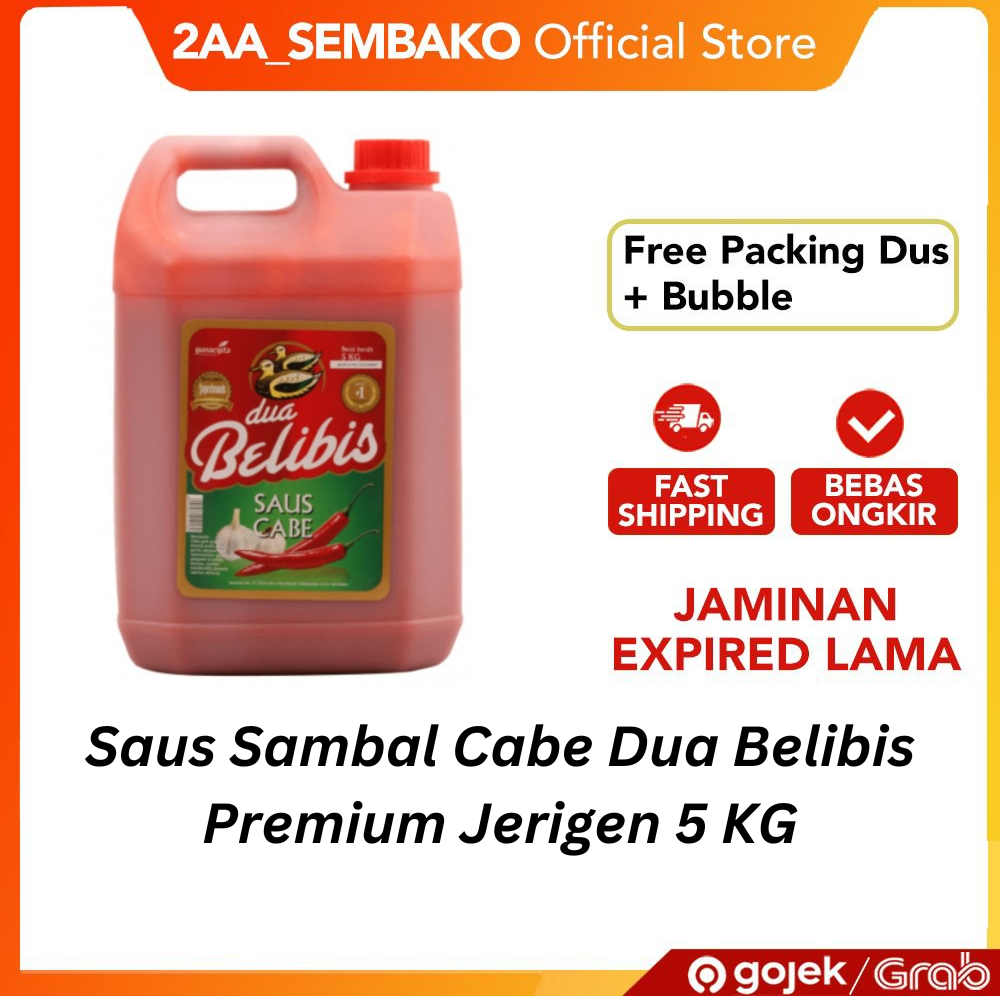 

Saus Sambal Cabe Dua Belibis Jerigen 5 KG 1 Pcs
