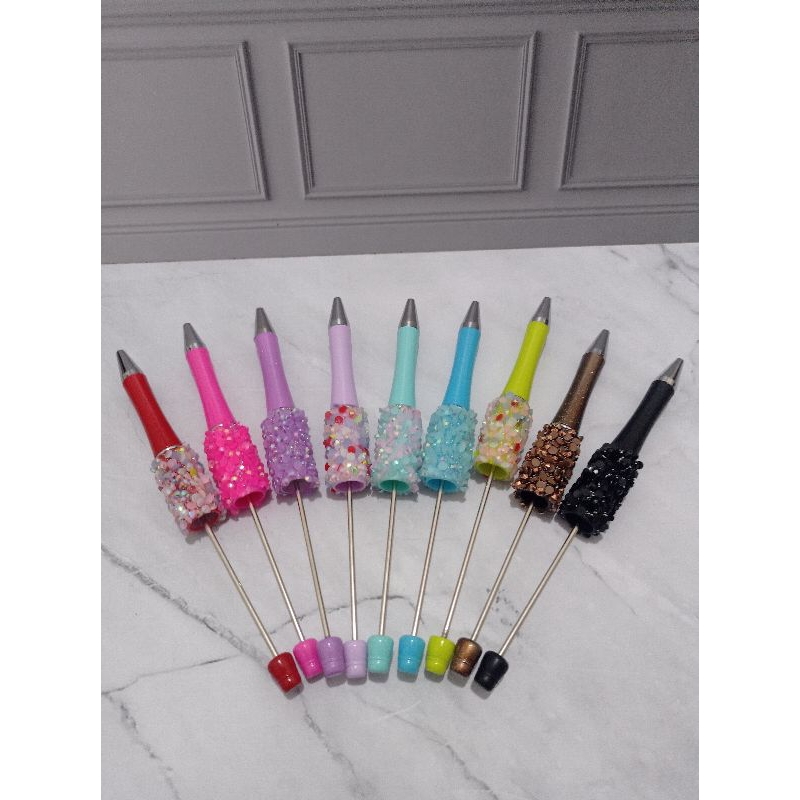 

Pulpen Manik Manik Petal Sequin DIY Beadable Pen Bolpoin