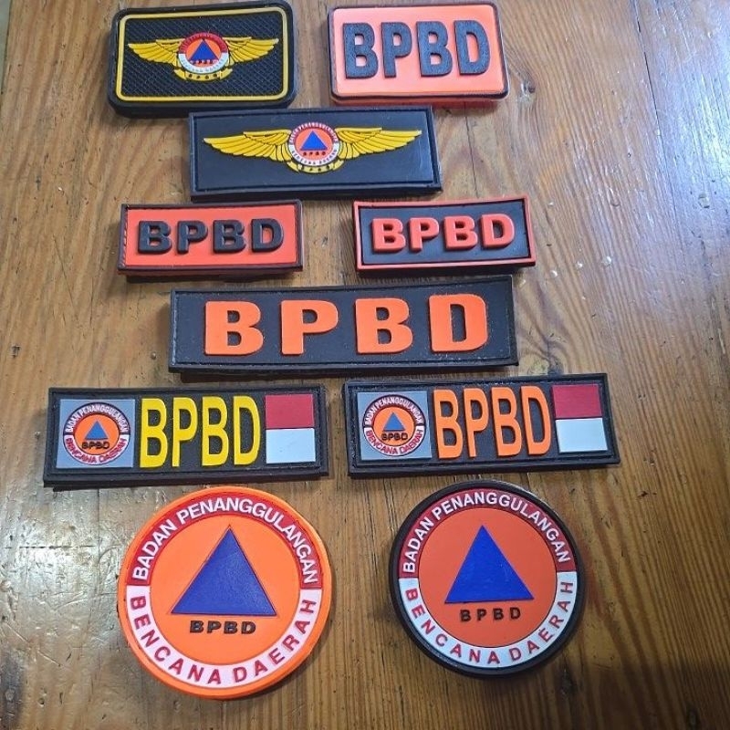 Patch Rubber Logo dan Atribut BPBD