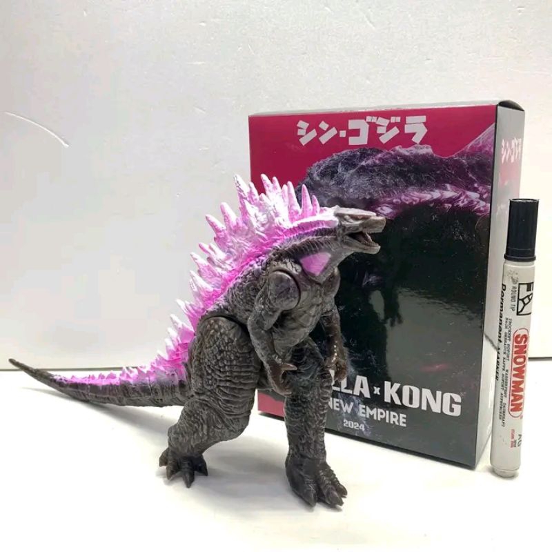 Mainan action figure godzilla king of the monster shin Godzilla 2014 tinggi sekitar 6 inch bahan vin