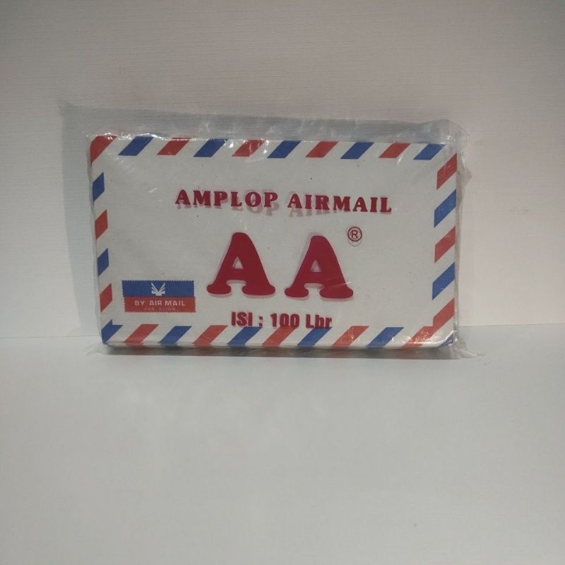 

amplop airmail tanpa perekat isi 100 lembar