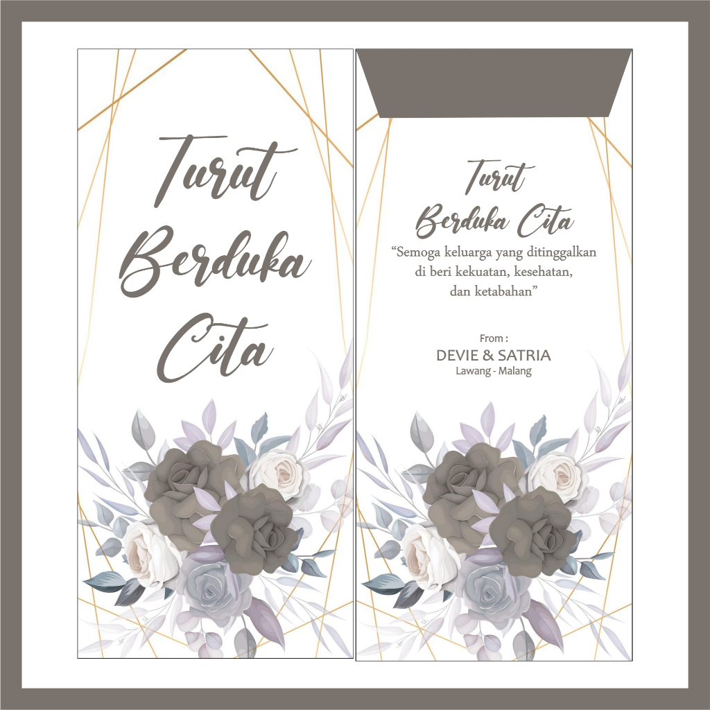 

[12pcs] Amplop Duka Cita | Amplop Berduka | Amplop Belasungkawa