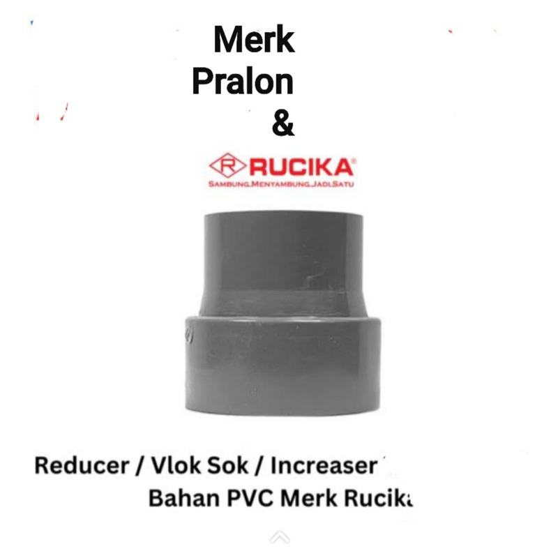 Vlok sock/Reducer 4x3" 4x21/2” 4x2”Inch Type D Rucika & Pralon Original