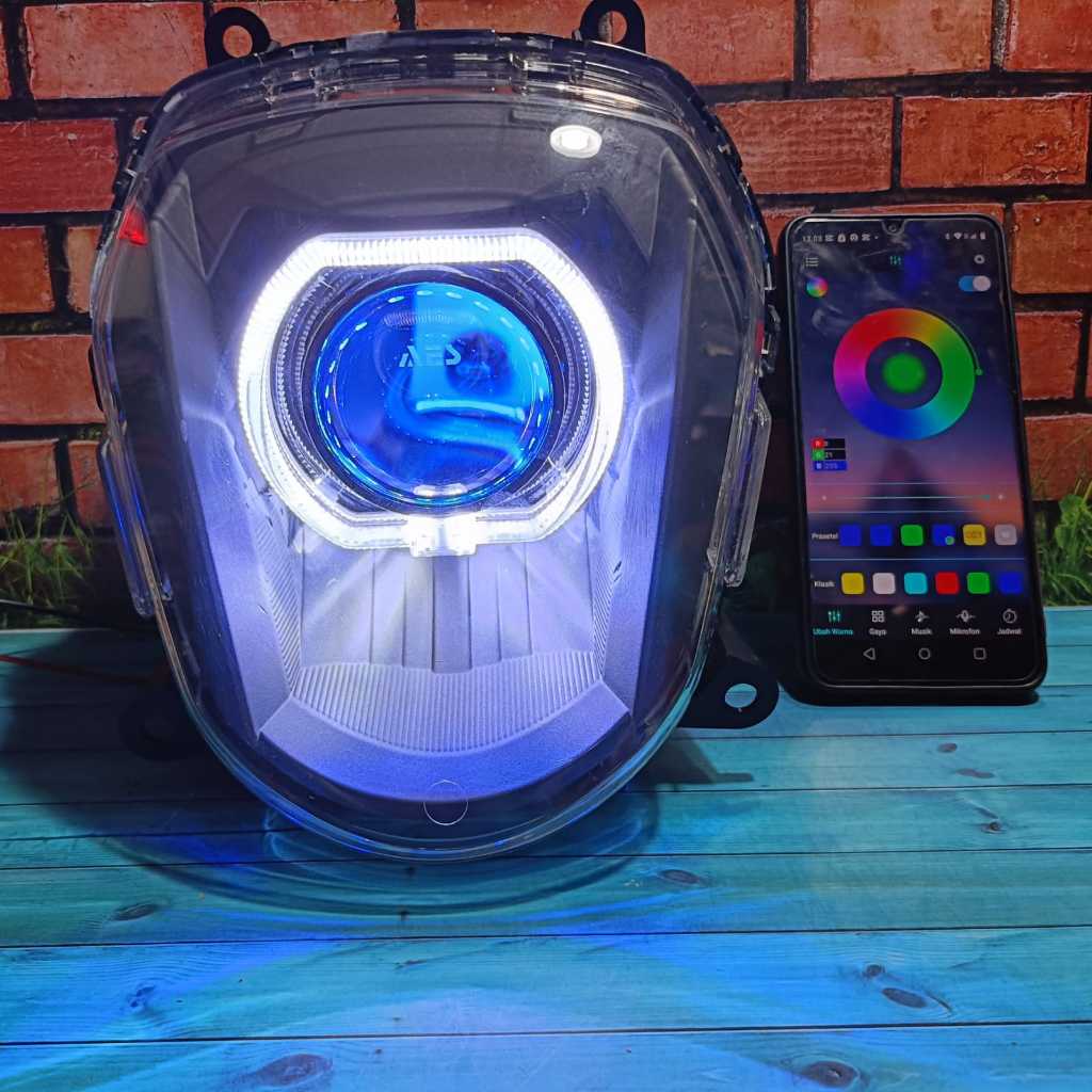 PROJIE Lampu biled genio projector biled AES TURBO EXSPERIENCE 2,5 INCH 60 WATT