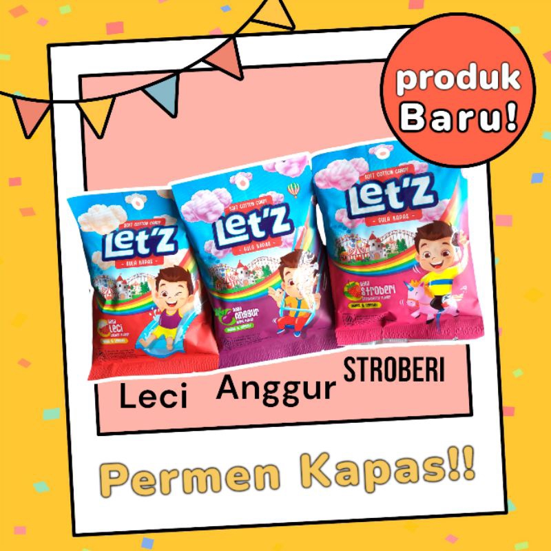 

LET'Z PERMEN KAPAS LETZ VIRAL ARUM MANIS (DAPAT 5 BUNGKUS)