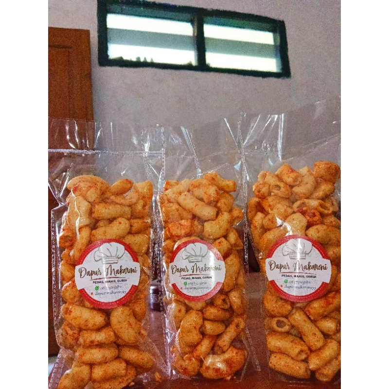 

Snack Makaroni Pedas Manis Gurih Renyah