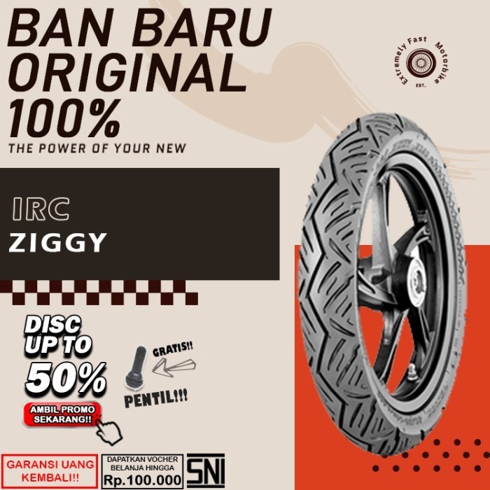 Ban Motor Matic Tubeless IRC Ziggy Ring 14 Ban Motor Beat Vario Scoopy Tublesss D/B Sepasang Ring 14