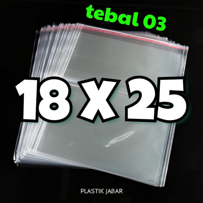 

PLASTIK OPP 28 x 25 (03) isi 100 Lembar